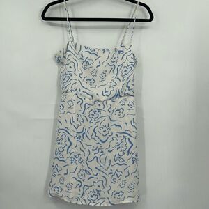RESA Blue and White Floral Mini Dress